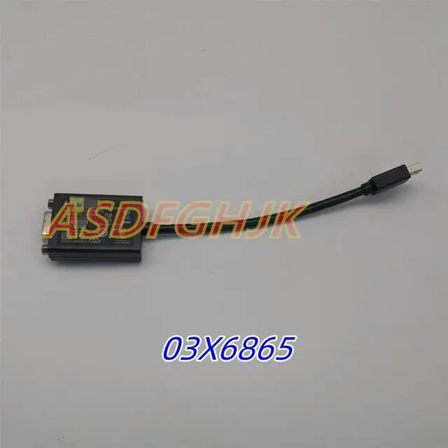 Main image of For ThinkPad Mini-DisplayPort to VGA Adapter 0A36536 03X6865 SC10G74844 STM STDP3100 1920x 1200 60Hz Black