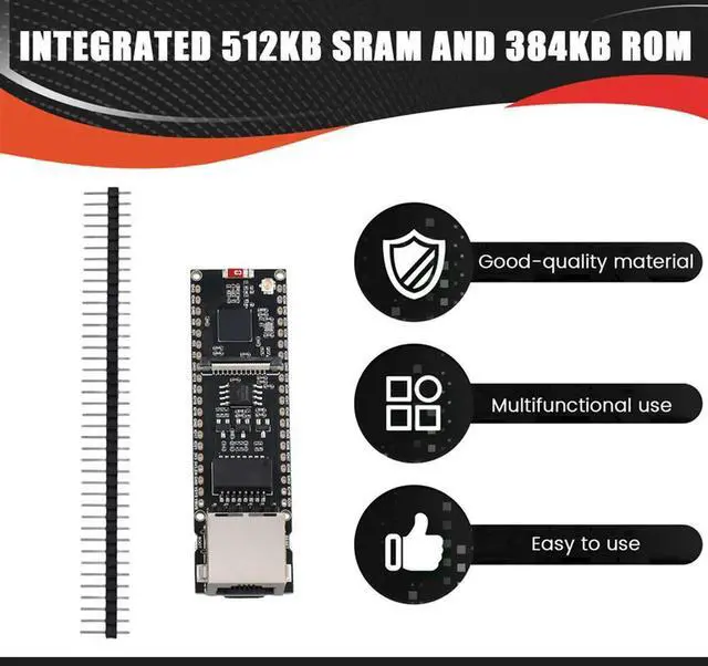 Alt view image 3 of 4 - ESP32-S3 ETH Cam Ethernet Development Board Supports Wi-Fi, Bluetooth And Ethernet Communications For Raspberry Pi Pico