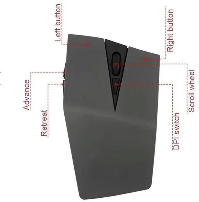 Alt view image 3 of 4 - Gaming Mouse Writing Pen Mouse Ergonomic USB Optical 1600DPI Gamer Laptop PC Office Tablet Desktop