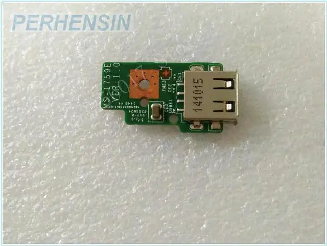 Main image of FOR GE70 MS-1759 Series Laptop USB Port Board w/ Ribbon Cable MS-1759E Works ly