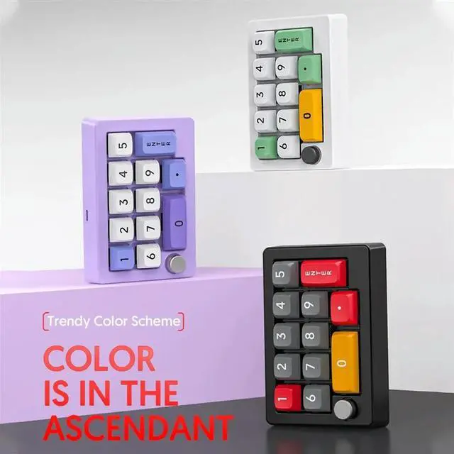 Alt view image 3 of 4 - 13 Key Macro Programmable Keyboard Fully Hot Swappable Mechanical Switch 7 Color RGB Light Gaming Keyboard Easy To Use