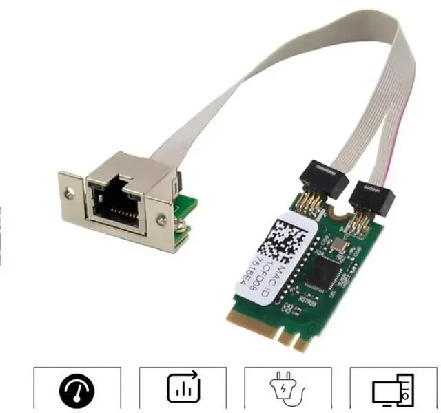Alt view image 4 of 7 - M.2 A+E KEY 2.5G Ethernet LAN Card RTL8125B Industrial Control Network Card PCI Expansion Network Adapter