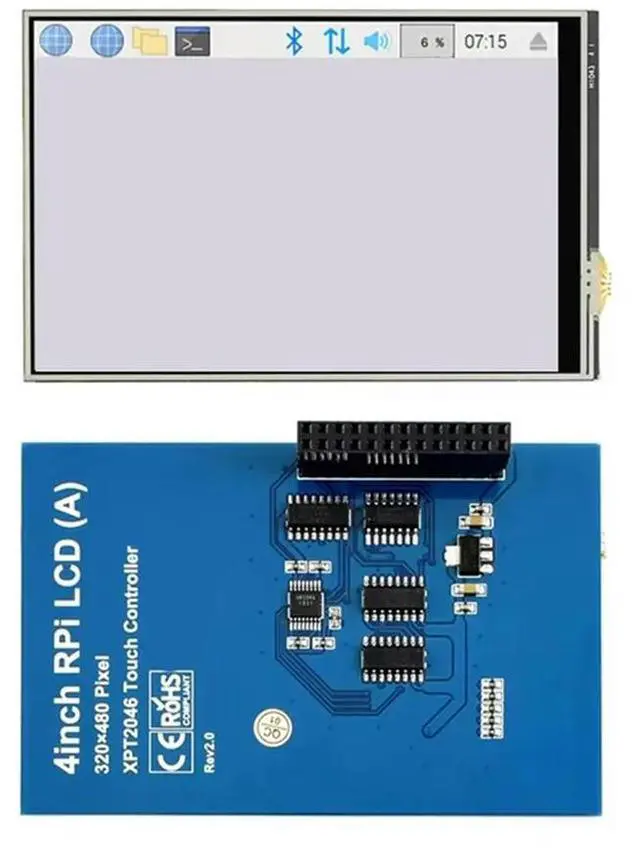 Alt view image 2 of 4 - For Raspberry Pi Touch Screen For Raspberry Pi Resistive Screen LCD Display Touch Screen