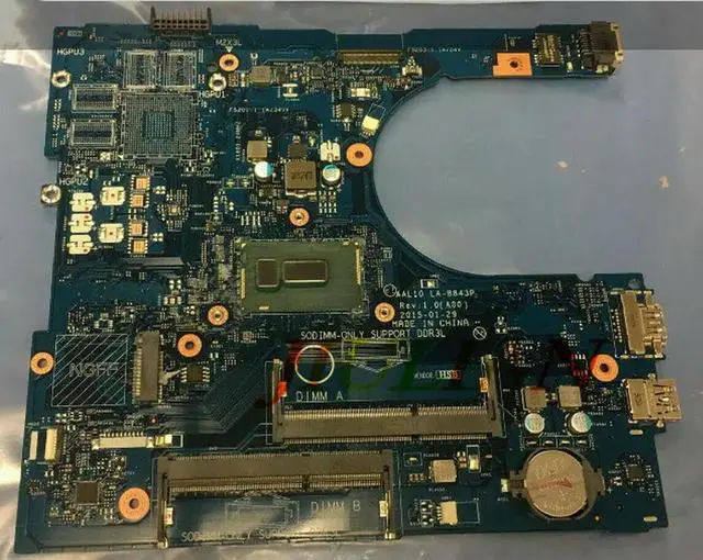 Main image of Laptop motherboards For Inspiron 17 5758 Laptop Motherboard i7-5500U 2.2Ghz CPU RC3PN CN-0RC3PN test OK