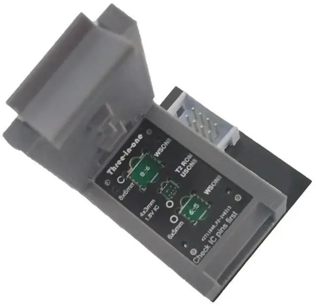 Alt view image 3 of 4 - Advanced Clamshell IC Holder For Multi-Size Chips DFN8 QFN8 WSON8 USON8 - 3-In-1 Read Write Test Socket For Tech Repairs