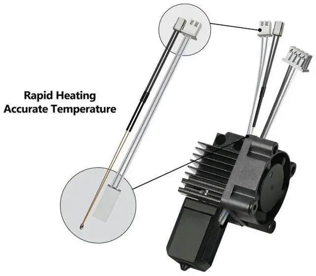 Alt view image 2 of 4 - YOC-Bi-l Nozzle Print Head With Cooling Fan V2.0 For X1 X1C 3D Printer Hotend Kit 3D Printing Parts