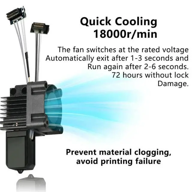 Alt view image 3 of 4 - YOC-Bi-l Nozzle Print Head With Cooling Fan V2.0 For X1 X1C 3D Printer Hotend Kit 3D Printing Parts