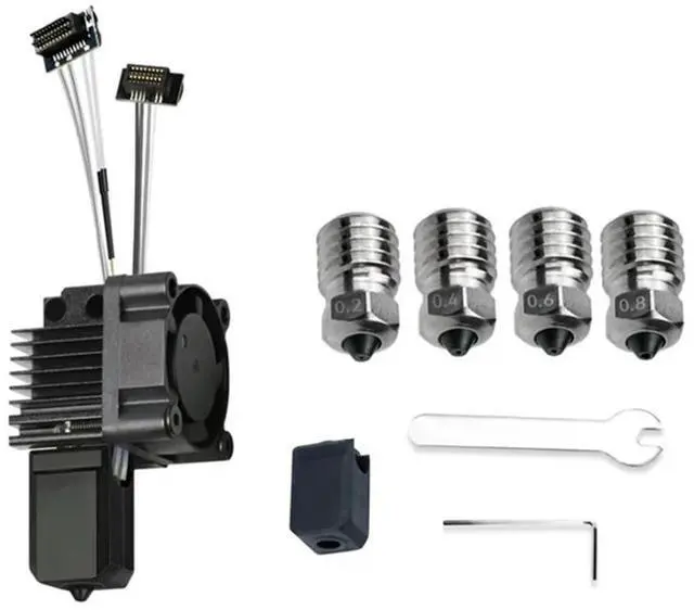 Main image of YOC-For P1P P1 3D Printer Bi-l Nozzles Cooling Fan V2.0 Print Head Hotend Kit 3D Printing Parts