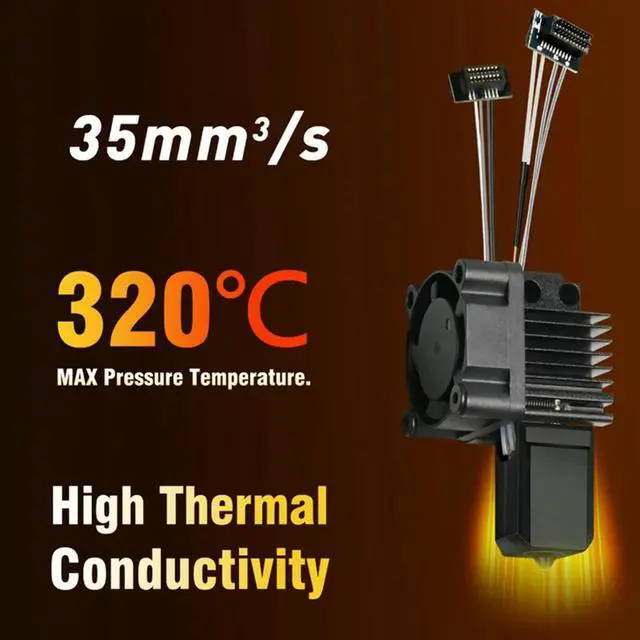 Alt view image 4 of 4 - YOC-For P1P P1 3D Printer Bi-l Nozzles Cooling Fan V2.0 Print Head Hotend Kit 3D Printing Parts