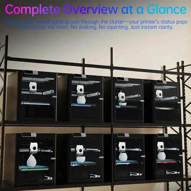 Alt view image 4 of 4 - YOC-BIQU H2D-Style Panda LED Light Bar Kit For P1P P1S X1C X1E A1 VS Panda Lux Sync With Wi-Fi Controlled Status Light