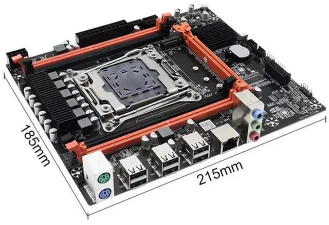 Alt view image 2 of 4 - X99E Motherboard Dual Channel Supports 4XDDR4 RECC RAM PCIE X16 Nvme Gigabit LAN Card Computer Desktop Motherboard