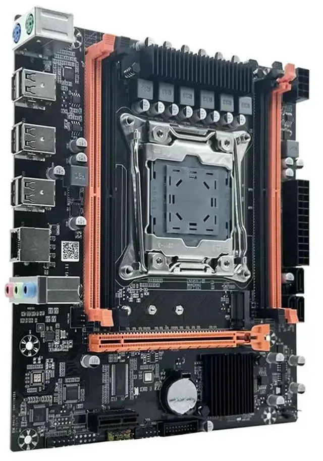 Alt view image 3 of 4 - X99E Motherboard Dual Channel Supports 4XDDR4 RECC RAM PCIE X16 Nvme Gigabit LAN Card Computer Desktop Motherboard
