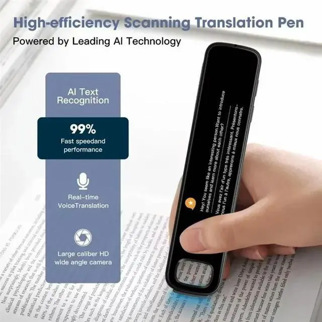 Alt view image 3 of 4 - X10 Reading Translation Pen Translation Pen 142 Language Voice Scanning Pen Mutual Translation Dictionary AI Translator P