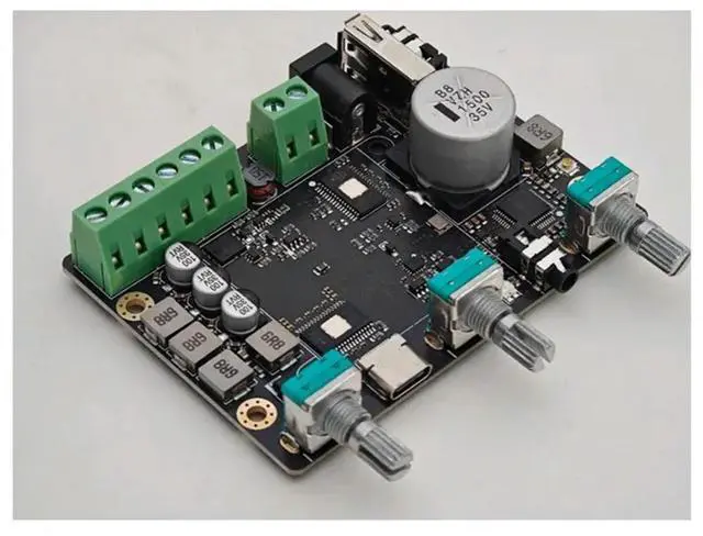 Alt view image 2 of 4 - Bluetooth 2.1 DSP Power Amplifier 2X50w+100W Subwoofer Amplifiers Three Channel 31 Segment EQ Amplificador Easy To Use