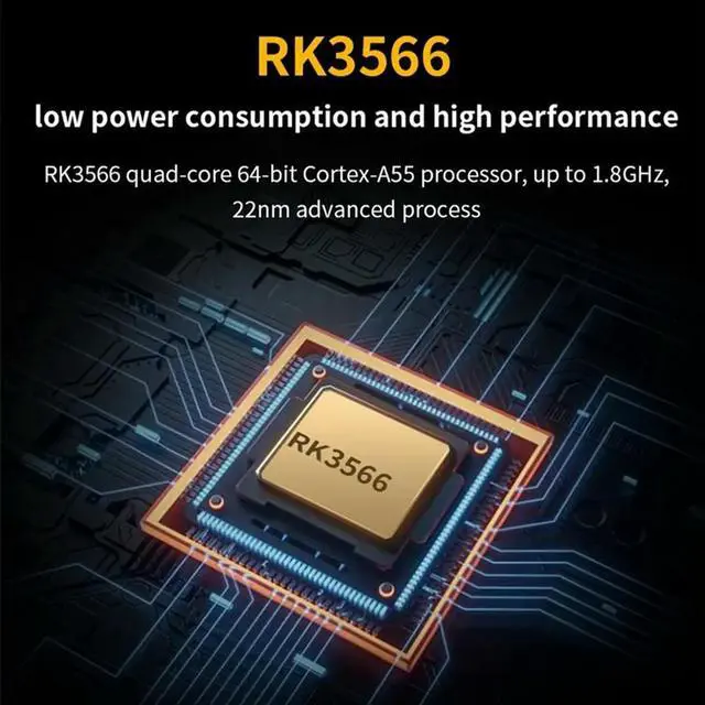 Alt view image 2 of 4 - For Orange Pi 3B 2GB RAM DDR4 Rockchip RK3566 +BLE Mini PC, Run Android 11/Ubuntu/Debian Single Board Computer