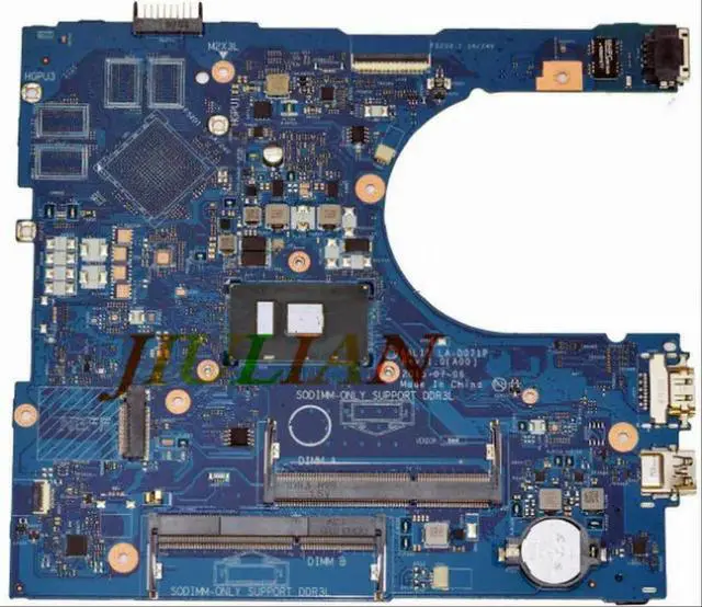 Main image of RV4XN For Inspiron 15 5559 Laptop Motherboard w/ i7-6500U 2.5Ghz CPU CN-0RV4XN 0RV4XN Tested OK