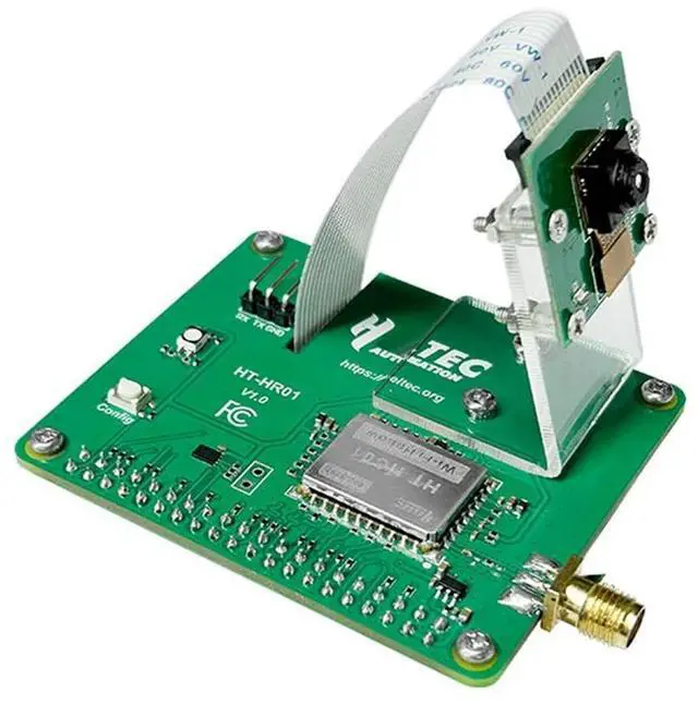 Alt view image 4 of 4 - HR01 Halow Module Pi-Camlow For Raspberry Pi HAT 5MP Camera 2KM Range 32.5Mbps Mesh Networking
