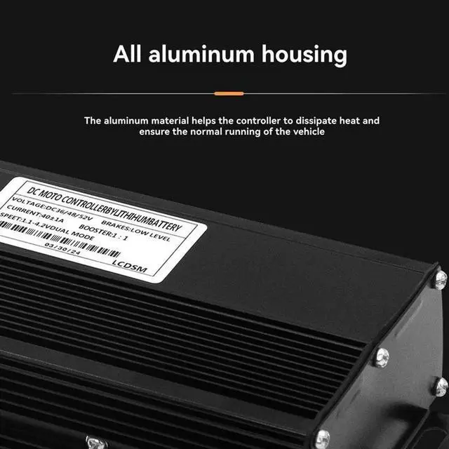 Alt view image 4 of 4 - 36V 48V 52V 40A Brushless Controller Motor S869 Meter LCD Display 24V-72V+Throttle Kit Forelectric Scooter E-Bike Repair Kit