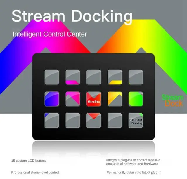 Alt view image 2 of 4 - For Streeck Keyboard LCD Button 15Key Live Content Creation Visual Controller Button Custom For /Android/IOS