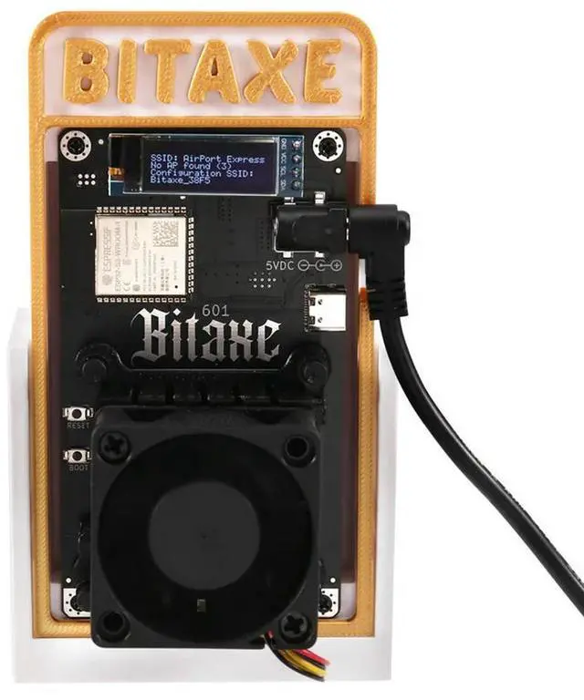 Alt view image 2 of 4 - Bitaxe Gamma 601 1.2TH/S 18-22W BTC Solo Miner BM1370 Asic Chip From Antminer S21 Pro Bitcoin Crypto Miner Red EU Plug