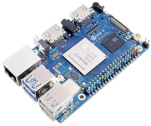 Alt view image 3 of 4 - For Orange Pi 5 Ultra LPDDR5 SBC Rockchip RK3588 6 TOPS NPU,PCIE 2.5G LAN,6E+BT 5.3,M.2 M-Key Slot Board 16G