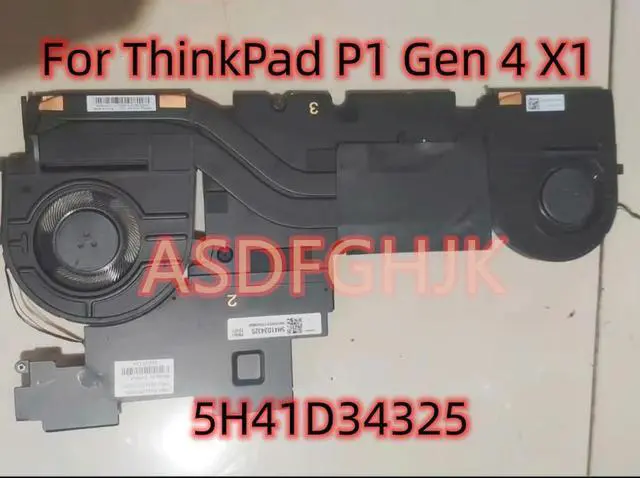 Main image of For For ThinkPad P1 Gen 4 X1 Extreme 4th Gen 5H41D34325 Heatsink Fan Work