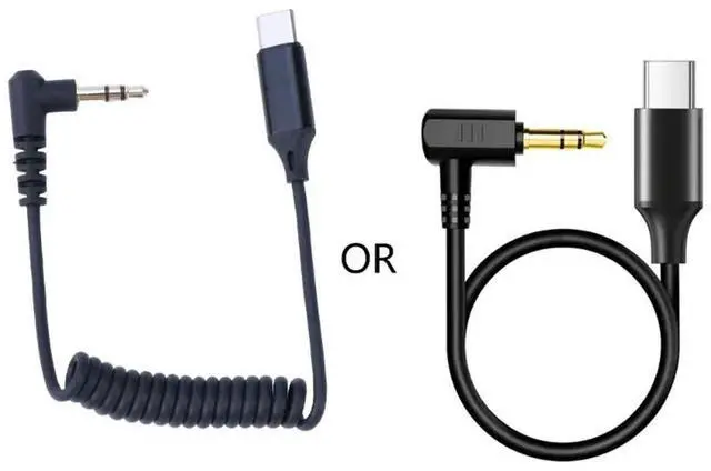 Alt view image 2 of 2 - 20cm/7.87" USB C to 3.5mm Aux Cable Microphone Speaker Audional Cable Converter Wire for Action 2/3/4 Sports Cameras