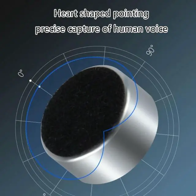 Alt view image 2 of 2 - Professional Electret Condenser Mic Pickup Lavalier Lapel Mic Unidirectional Condenser Mic Cores for Clear Voice Record