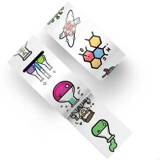 Alt view image 2 of 2 - Vibrant Cartoon Chemistry Experiment Stickers For Journals DIYer Craft Scrapbooking Supplies PVC Waterproof Decoration