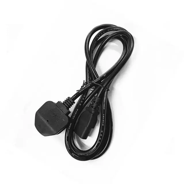 Alt view image 2 of 2 - 180cm Long Computer Power Cable BS 1363 to IEC320-C13 Power Adapter Cord Wire for Kettles Refrigerators Rice Cookers