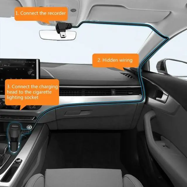 Alt view image 2 of 2 - Charging Adapter 12V-24V Car Truck Vehicle Power Charging Cable Cord Wire for GPS Navigation Car with