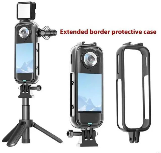 Main image of Thin Camera Cage With Double Cold Shoe Couplers Global 1/4" Mount For Professional Firing