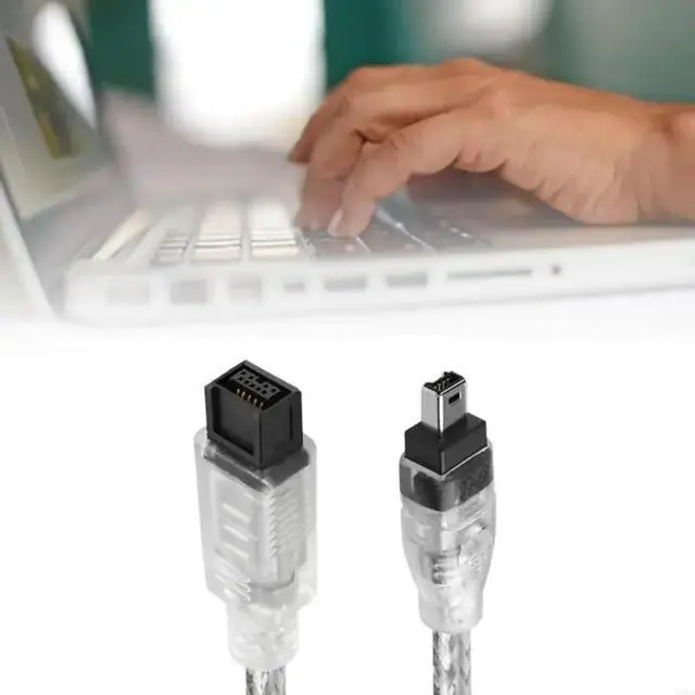 Main image of IEEE 1394 Firewire to Firewire 400 Cable 9Pin Male to 4Pin Male Data Connector For Cameras Industrial Equipment