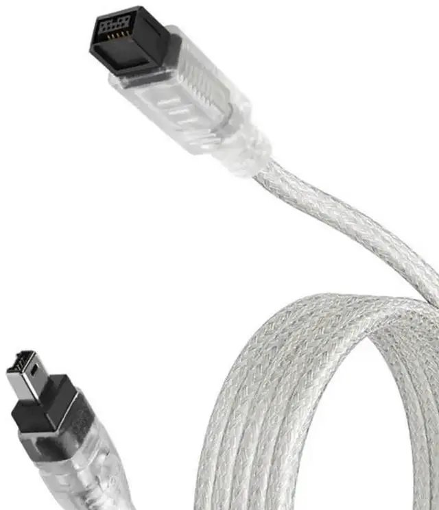 Alt view image 2 of 2 - IEEE 1394 Firewire to Firewire 400 Cable 9Pin Male to 4Pin Male Data Connector For Cameras Industrial Equipment