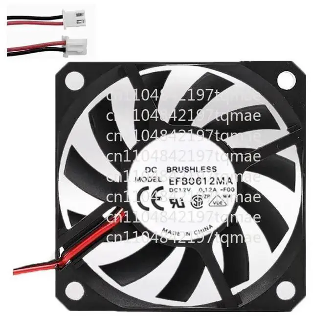 Main image of Cooling Fan For DELTA EFB0612MA-F00 60*60*10MM DC12V 0.12A 2lines