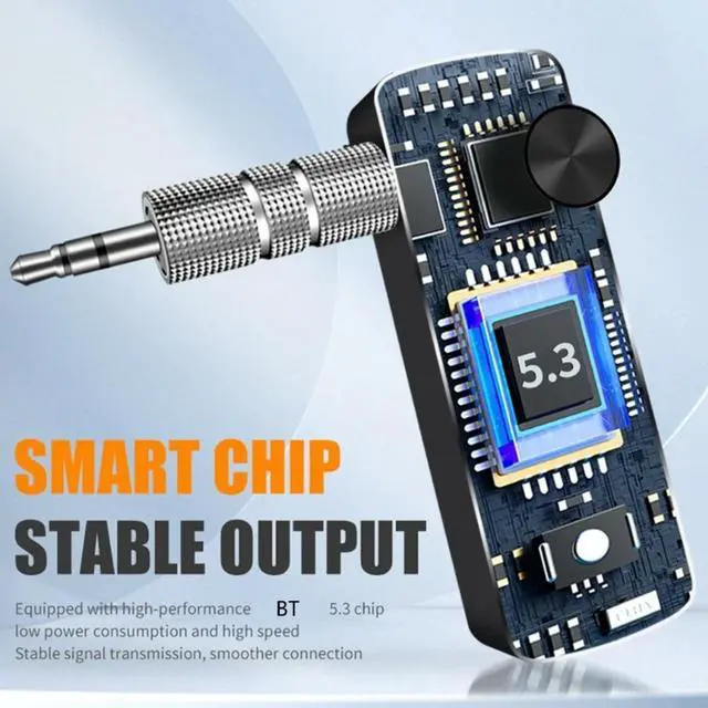 Main image of Bluetooth-compatible 5.3 3.5mm AUX Adapter Wireless USB Dongle for Audio Transmitter Receiver Streaming Audio of TV PC