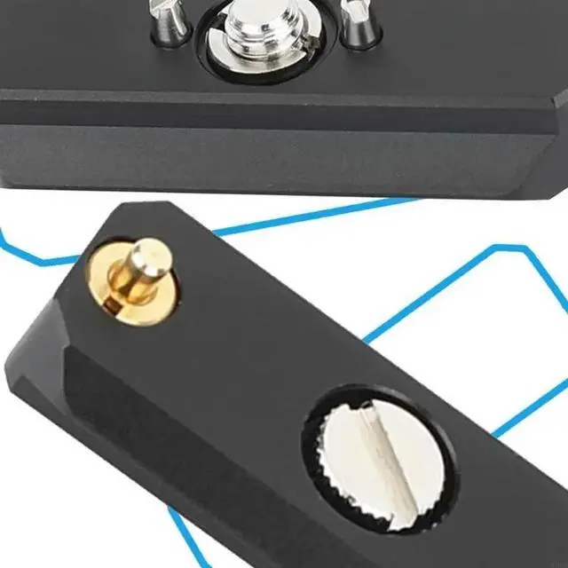 Alt view image 2 of 2 - Lightweight Aluminum Camera Safety Double Head AntiSlip Mounting Bar For Secure Photography Equipment Stability