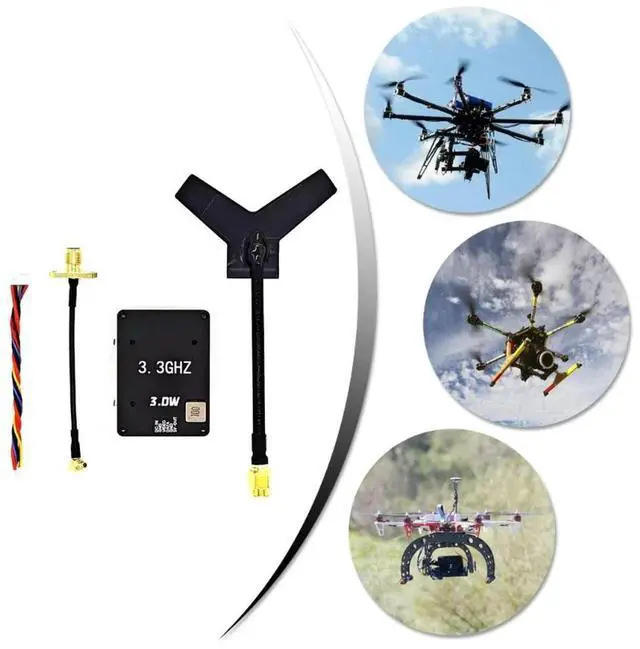 Main image of 3W FPV Racing Drones Transmitter Receiver 16CH DC7V-36V Connection And Multiple Channel Option