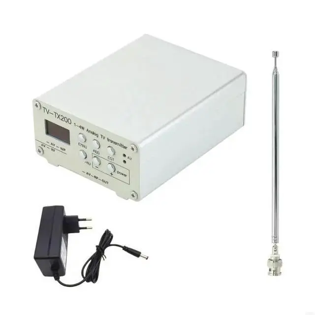 Alt view image 2 of 2 - Aluminum TV-TX200 Analog Transmitters with Telescopic Aerial Support 1080P
