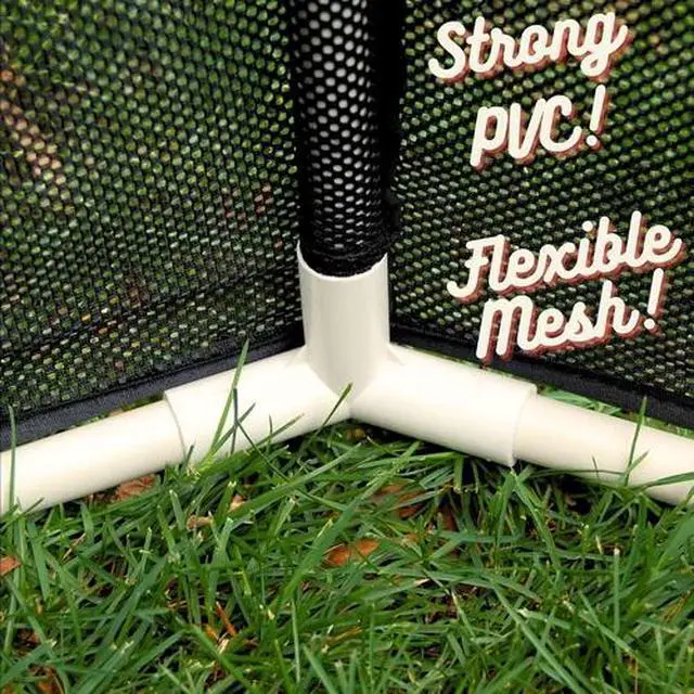 Alt view image 3 of 5 - Portable Gaga Ball Pit Kit 15 FT Gaga Pit - Strong Nylon Mesh, Inflatable Gaga B