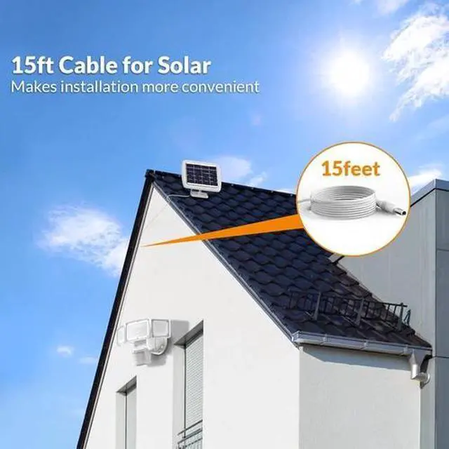 Alt view image 6 of 6 - 1600LM LED Solar Security Lights Motion Outdoor, Solar Motion Sensor Light, 5500