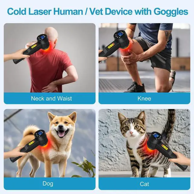 Alt view image 7 of 7 - ZJKC 45W Cold Laser Therapy Treatment LLLT Device For Muscle Joint Body Pain Relief