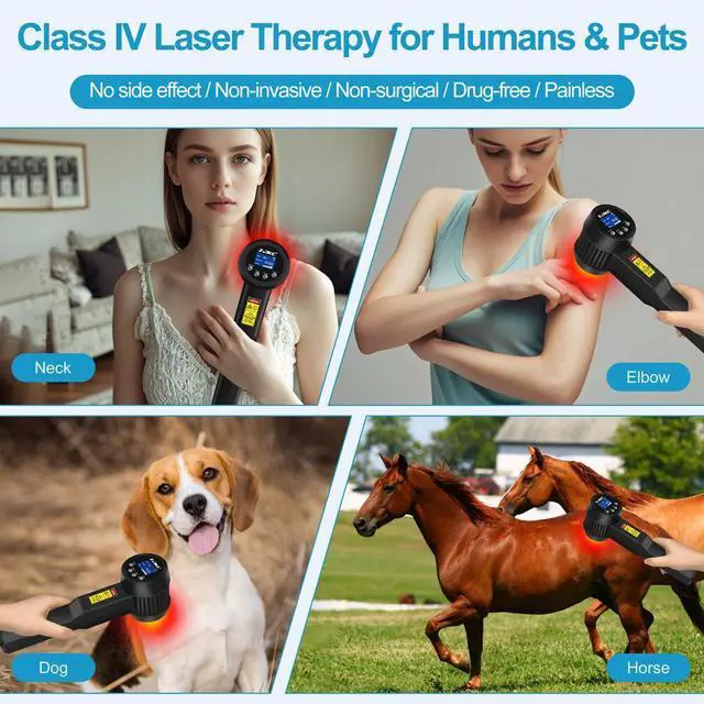 Alt view image 5 of 7 - ZJKC 8W/8000mW Low Level Cold Laser Physical Therapy Device For Huamn and Pets Pain