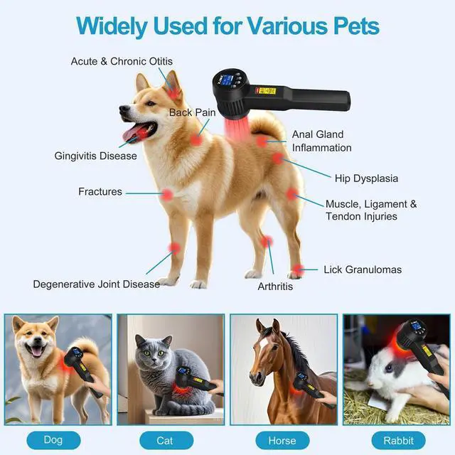 Alt view image 6 of 7 - ZJKC 8W/8000mW Low Level Cold Laser Physical Therapy Device For Huamn and Pets Pain