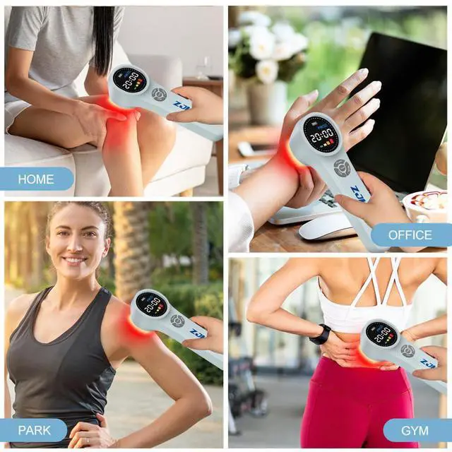 Alt view image 5 of 7 - ZJKC 1760mW Cold Laser LLLT Red Light Phototherapy Device for Pain Treatment