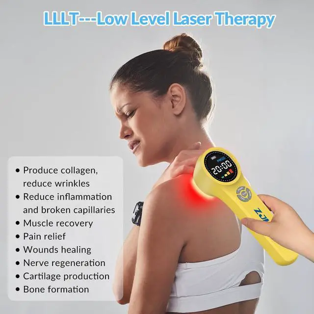 Alt view image 4 of 7 - ZJKC Class 4 Cold Laser Therapy Device for Pain Relief Wound Healing Human Pets