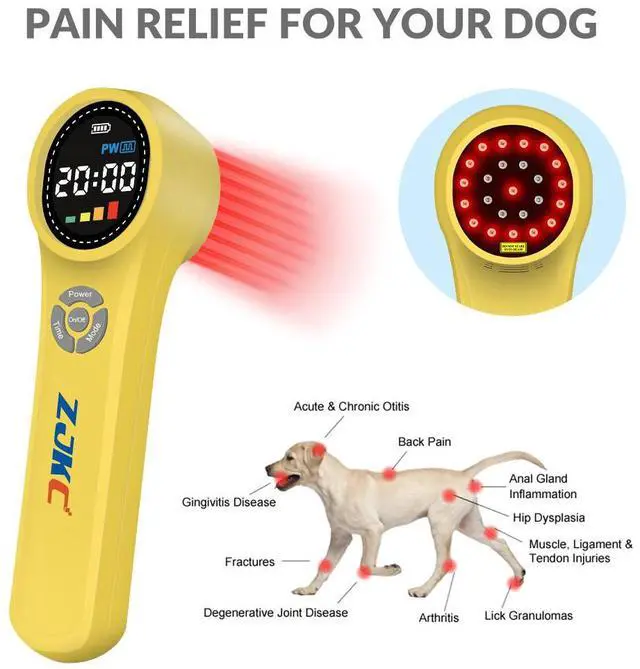 Alt view image 7 of 7 - ZJKC Class 4 Cold Laser Therapy Device for Pain Relief Wound Healing Human Pets