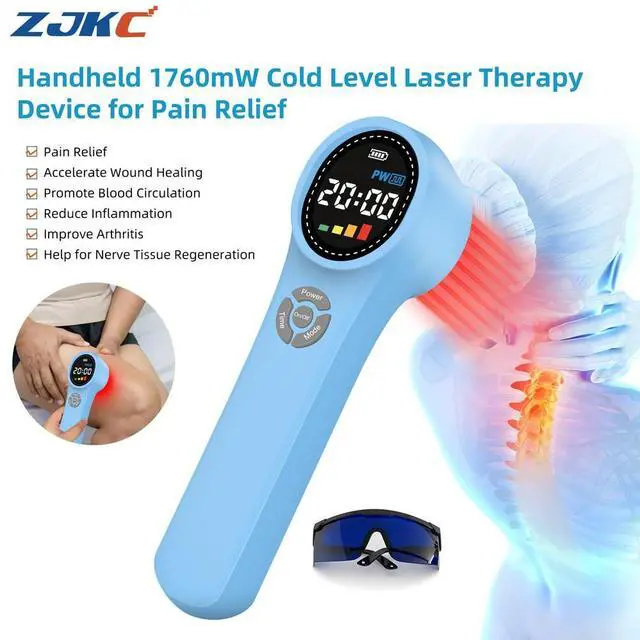 Main image of ZJKC 1760mW LLLT Device Cold Laser Therapy 660nm 810nm 980nm Infrared Light for Pain