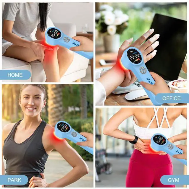 Alt view image 4 of 7 - ZJKC 1760mW LLLT Device Cold Laser Therapy 660nm 810nm 980nm Infrared Light for Pain
