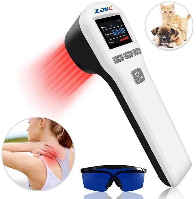 Main image of ZJKC 880mW Cold Laser LLLT Red Light Phototherapy Device for Pain Relief Treatment